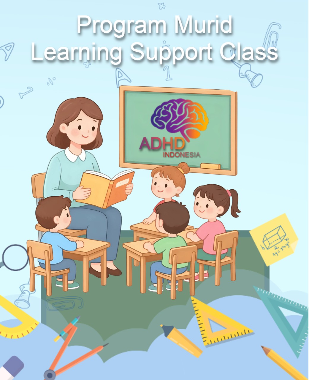 Program ADHD Indonesia Kabupaten Mappi Kelas Pendampingan Belajar (Learning Support Class)
